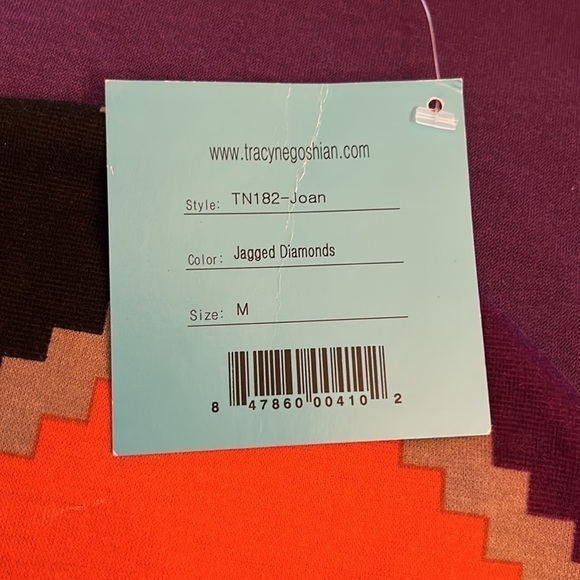 NWT Tracy Negoshian jagged diamonds dress - Picture 5 of 7